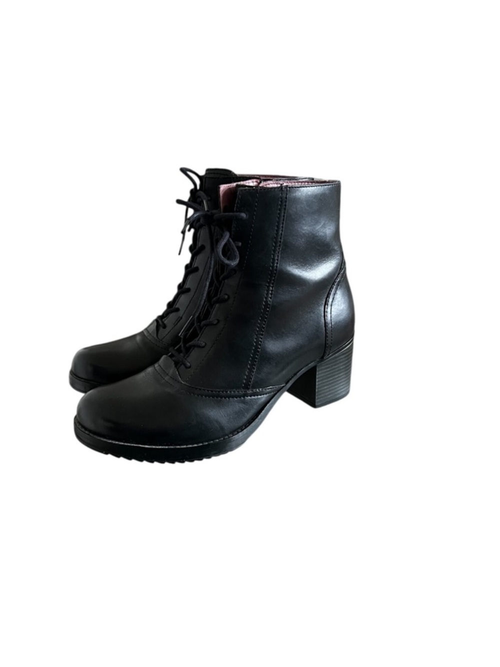 Dansko Ames Ankle Boots In Black Leather Size 11.5/12